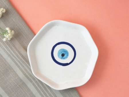 Evil Eye Ceramic Small Platter For Discount