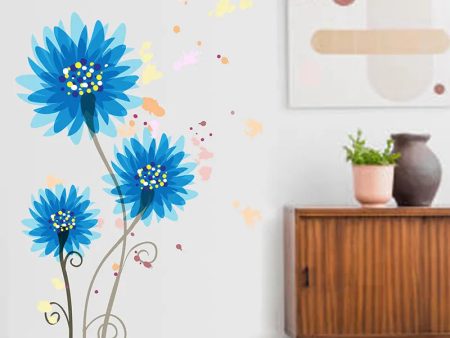 Abstract Flowers Wall Sticker Online now