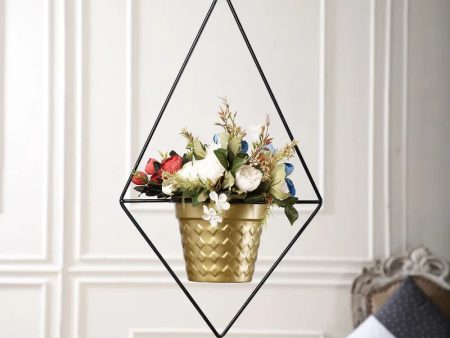 Metal Gold Pot Hanging Planter Online Sale