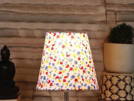 Blooming Cotton Square Natural Wood Base Table Lamp | 6 x 8 inches Online