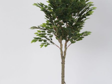 Artificial Ficus Tree in Pot Faux Plant Lifelike Green Fake Potted Tree | 6 feet Fashion