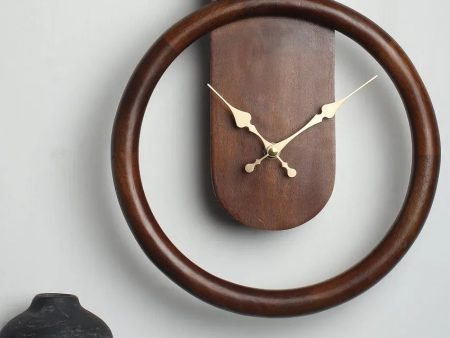 Dual Essence Wooden Wall Clock | 10 x 3 x 13 inches For Cheap