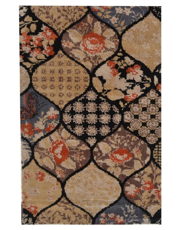 Abstract Exquisite Brown Polyester Carpet Online Hot Sale