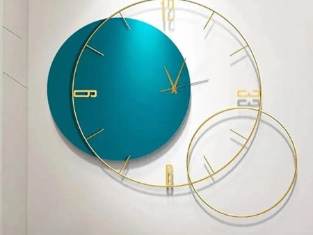 Creative Blue Metal Wall Clock | 27 x 2 x 24 inches Online