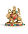 Brass Stone Work Durga Maa Showpiece Online now