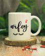 2 Hubby Wifey Ceramic Mug Set | 4 x 5 x 3 inches | 0.5 kg For Sale