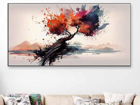 Symphony Multi Color Modern Art Floating Framed Canvas Wall Painting Sale