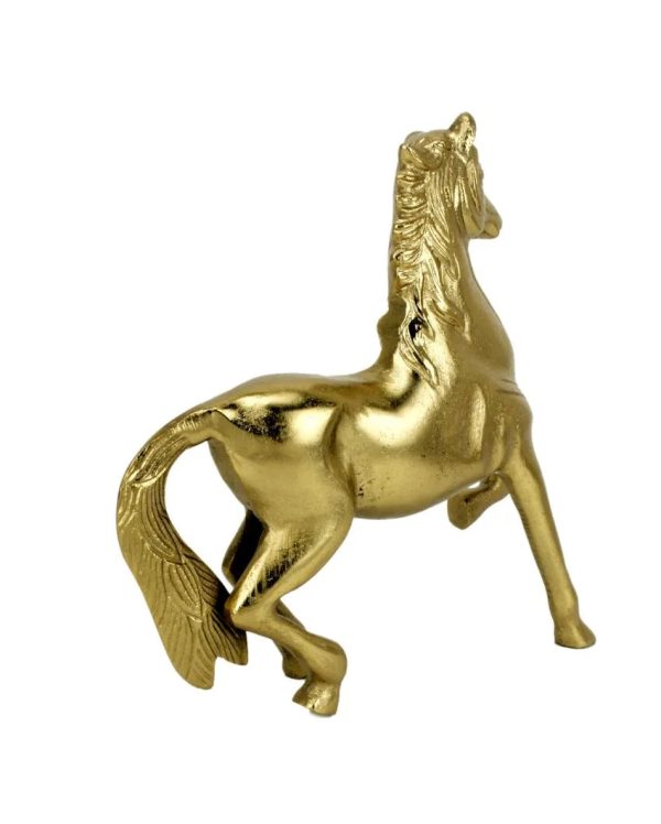 Stallion Gold Horse Aluminum Figurine Online Hot Sale