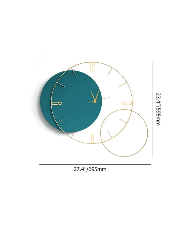 Creative Blue Metal Wall Clock | 27 x 2 x 24 inches Online