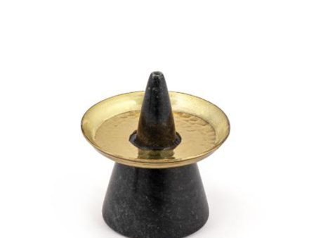 Pyramid Marble Incense Stick Holder | Black Online Hot Sale