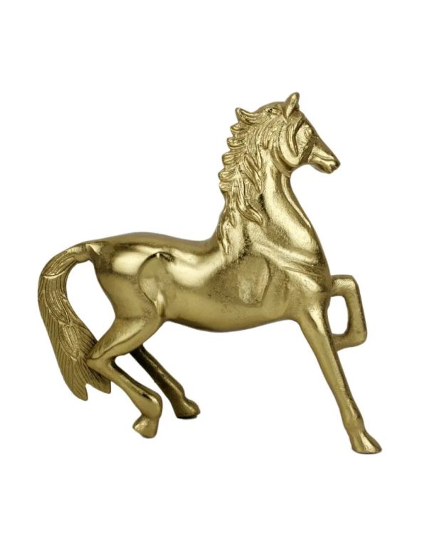 Stallion Gold Horse Aluminum Figurine Online Hot Sale