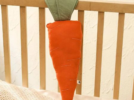 Radiant Carrot Cotton Cushion | 6x15 inches Sale