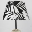 Black Tropical Shade With White Distressed Lamp Online Hot Sale