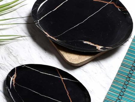 Black & Gold  Platters | Set of 2 Online Sale