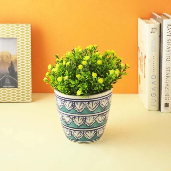 Blue Worli Art Ceramic Planter | Blue | Plant Not Included For Discount