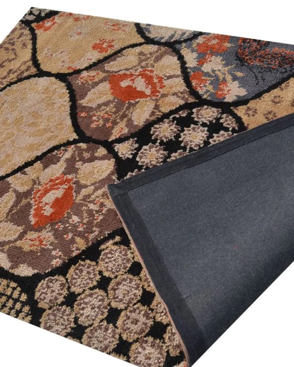 Abstract Exquisite Brown Polyester Carpet Online Hot Sale