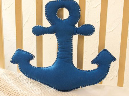 Joyful Cruise Anchor Cotton Cushion | 14 x 15 inches Online now