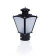 Classic Black Small Outdoor Steel Gate Light | 6 x 6 x 10 inches Online Hot Sale