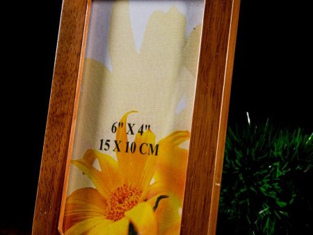 Walnut Shine Wooden Photo Frame | 5 x 1 x 7 inches For Cheap