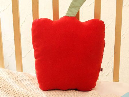 Tangy Bell Pepper Cotton Cushion | 11x12 inches Online Hot Sale