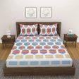 Multicolor Cotton Bedding Set With Pillow Covers | Double Size | 90 x 108 inches Fashion