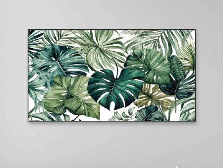 Tropical Green Plant Decorative Floating Frame Wall Painting Online now