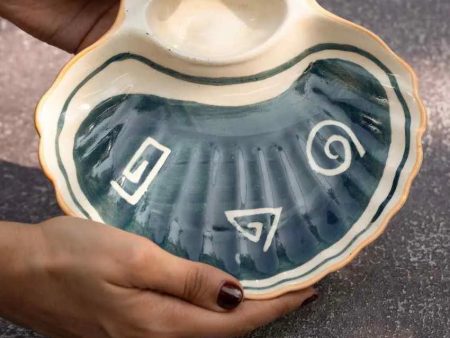 Ceramic Coastal Shell Platter For Cheap