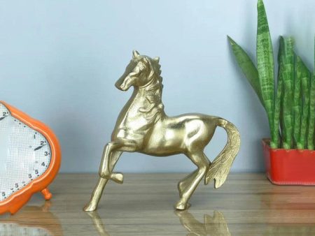 Stallion Gold Horse Aluminum Figurine Online Hot Sale