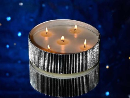 Chandni Flat Bowl Mirror Mosaic Candle | Single | 15.2 x 7.6 cm   6 x 3 inches on Sale