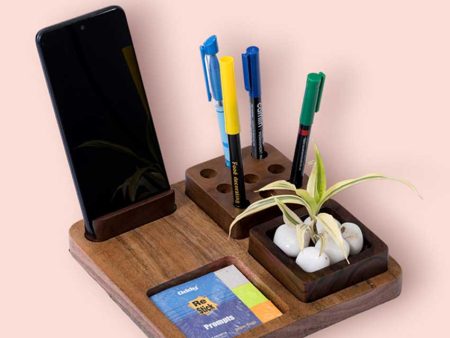 Pen & Mobile Organizer Stand For Office Supply