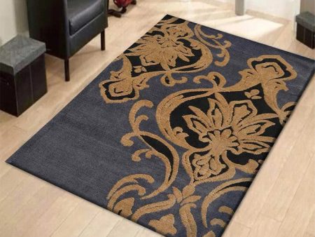 Abstract Mosaic Gold Polyester Carpet Supply