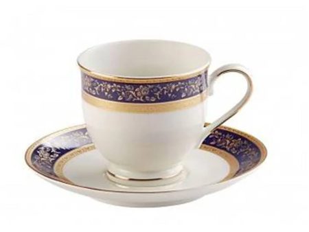 Blooming Border Porcelain Cups & Saucers For Discount