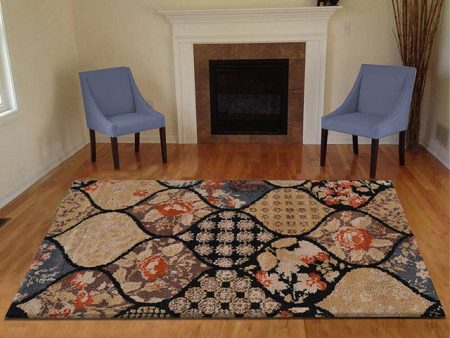 Abstract Exquisite Brown Polyester Carpet Online Hot Sale