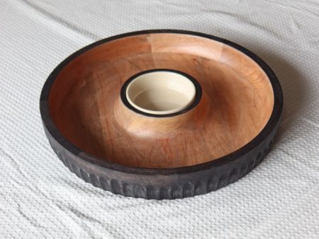 Dual Tone Wooden Chip N Dip | 15 inches For Discount