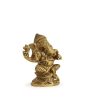 Brass Ganesh On A Round Base Showpiece For Cheap