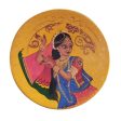 Art of Rajasthan Wooden Hand painted Wall Plate | 12 inches For Cheap