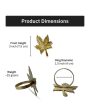 Maple Leaf Premium Brass Napkin Rings Discount