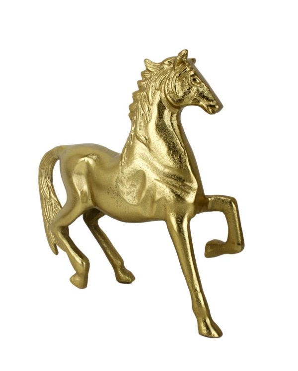 Stallion Gold Horse Aluminum Figurine Online Hot Sale