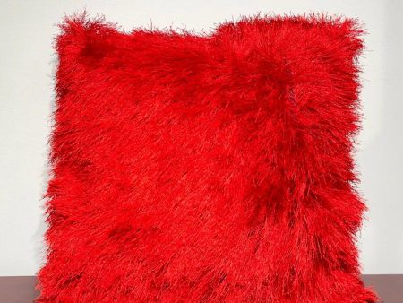 Faux Curly Wool Fur Filled Cushion | 18x18 inches on Sale