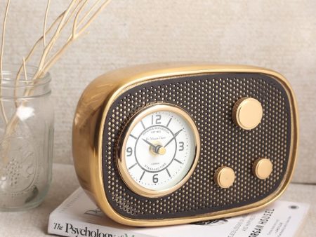 Radio Wave Aluminum Table Clock | 9 x 2 x 5 inches on Sale