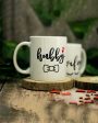 2 Hubby Wifey Ceramic Mug Set | 4 x 5 x 3 inches | 0.5 kg For Sale