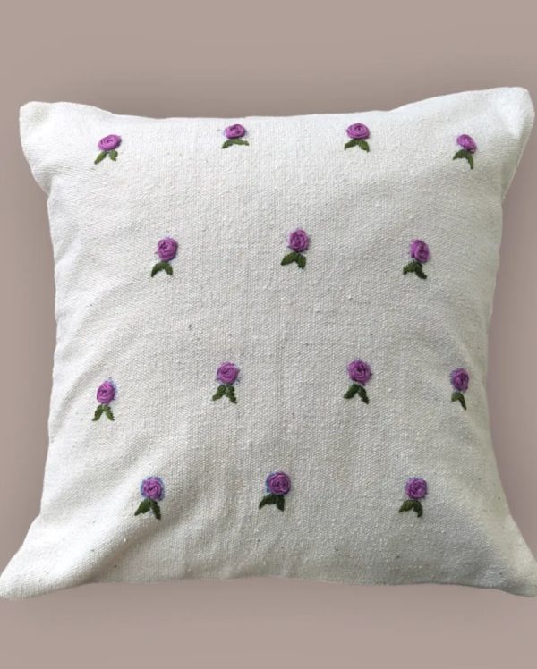 Armonia Decorative Hand Made Cotton Cushion Cover | 16 x 16 inches | Multiple Colors Hot on Sale