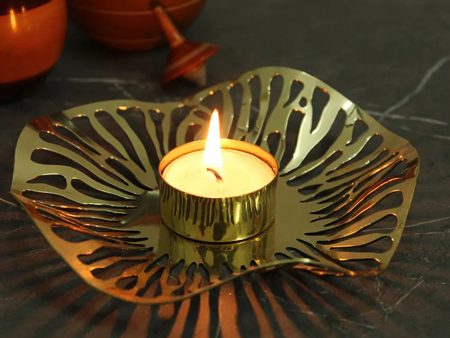 Folium Tea-Light | 6 x 6 x 1 inches Discount