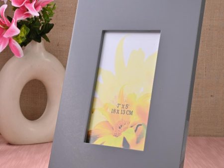 Grey Elegance Wooden Photo Frame | 10 x 1 x 12 inches on Sale