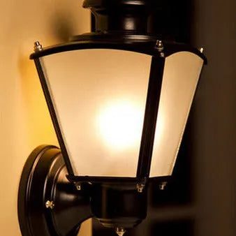 Classic Black Small Outdoor Aluminum Wall Light | 6 x 6 x 9 inches For Cheap