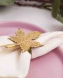 Maple Leaf Premium Brass Napkin Rings Discount