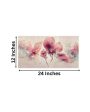 3D Pink Flowers Canvas Frame Wall Painting Supply