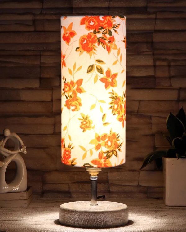 Attractive Cotton Shade Table Lamp | 5 x 14 inches Online now