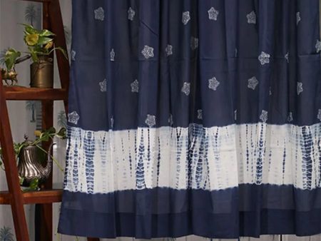 Yellow Dreams Handblock Printed Cotton Window Curtain | 5 ft x 3.5 ft Supply