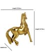 Stallion Gold Horse Aluminum Figurine Online Hot Sale